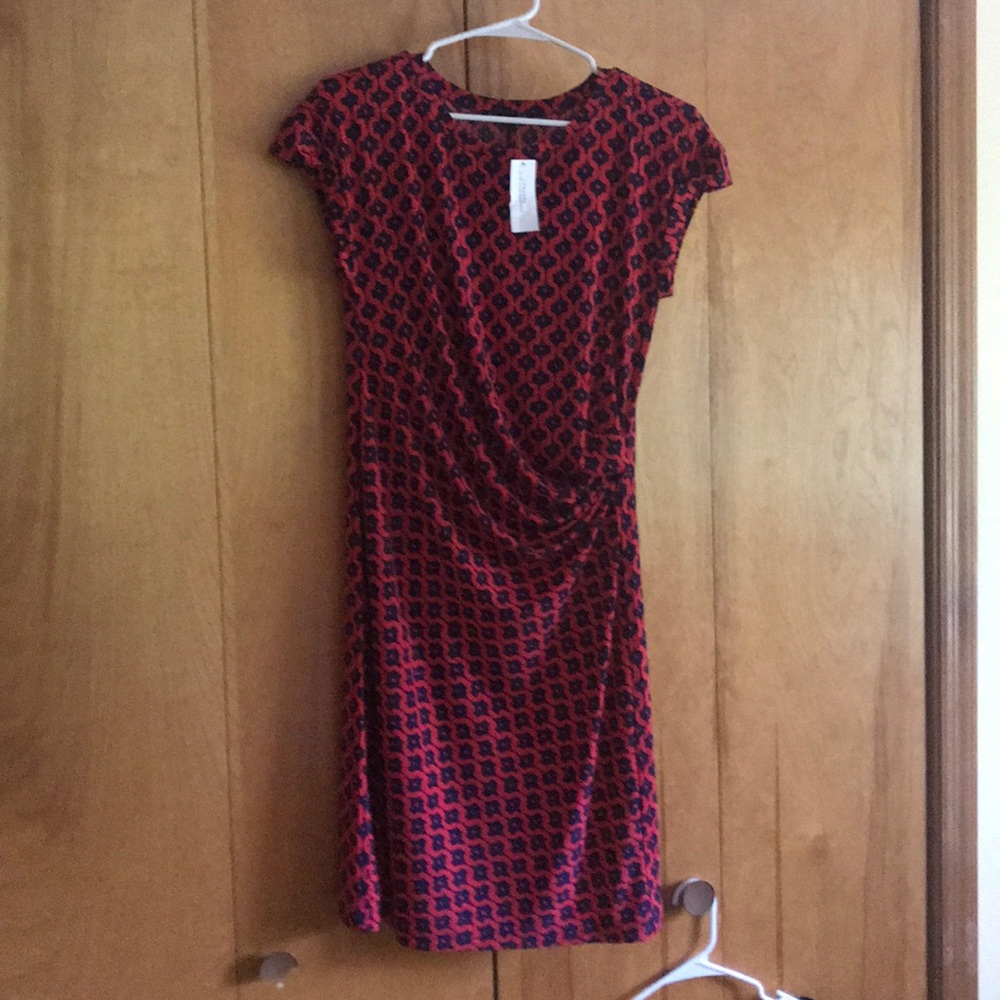 Banana Republic Red/Navy Dress